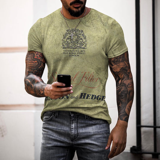 Men's Printed Vintage Retro Rock T-Shirt