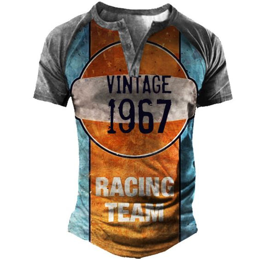 Men's Vintage Comfort Breathable Print T-Shirt