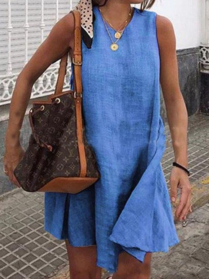 Solid Holiday Mini Dress