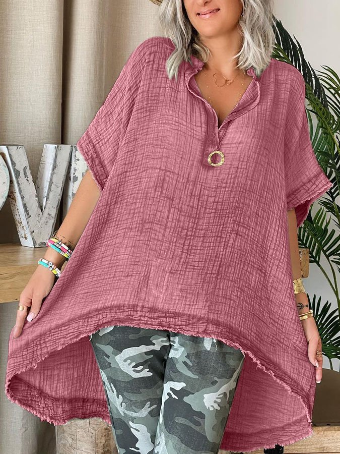 Solid Color Casual Loose T-Shirt