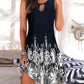 vintage Floral Sleeves Casual Dress