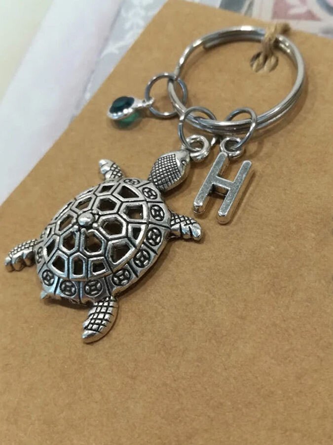 Beach Turtle Alloy Key Chain