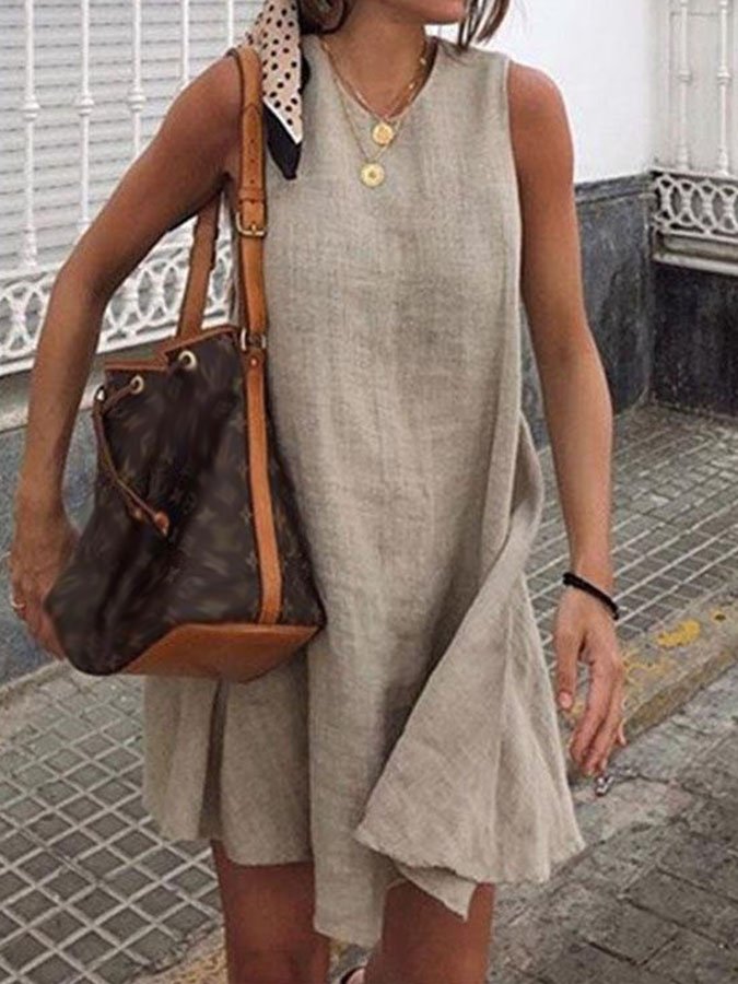 Solid Holiday Mini Dress