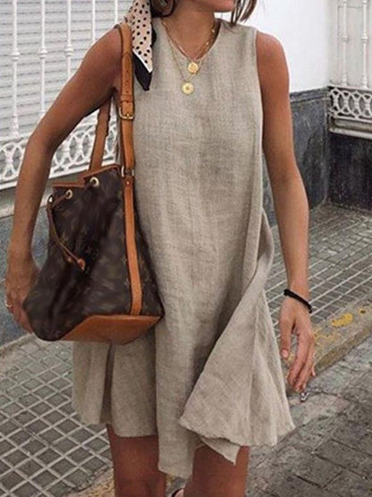 Solid Holiday Mini Dress