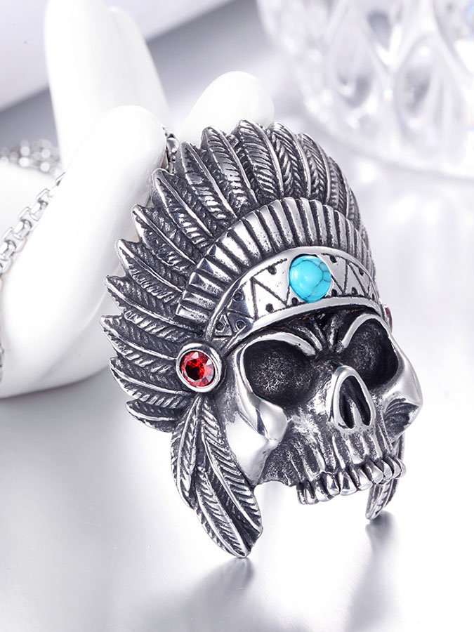Titanium Steel Pendant Men's Necklace