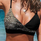 Printed Sexy Lace-Up Bikini Set