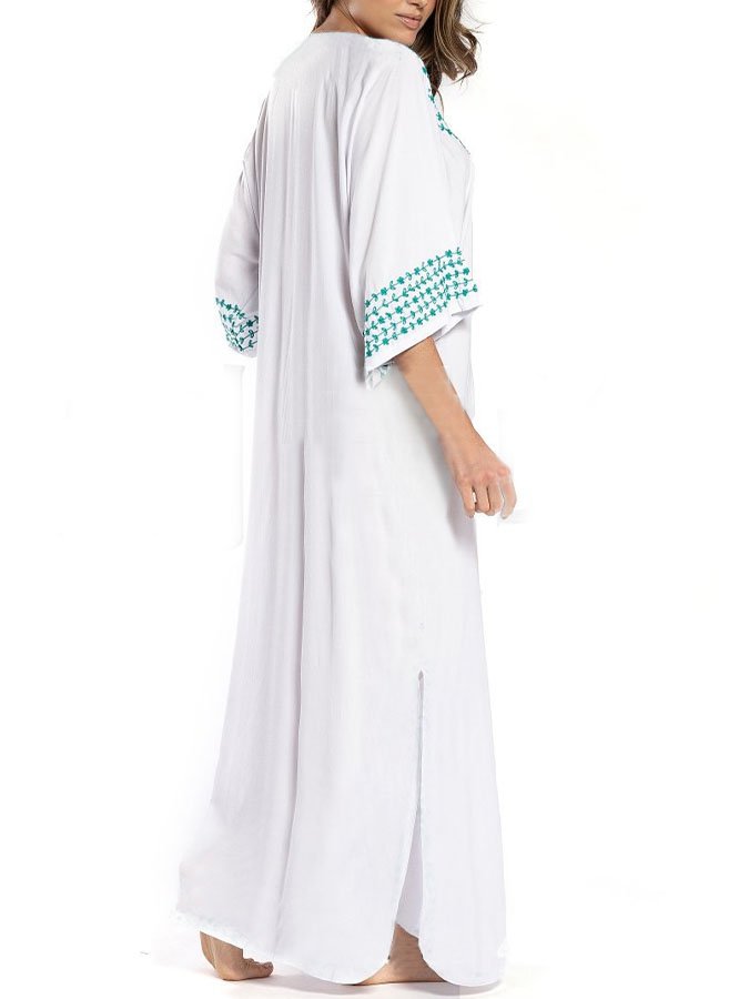 Vintage Lace-Up Resort Dress