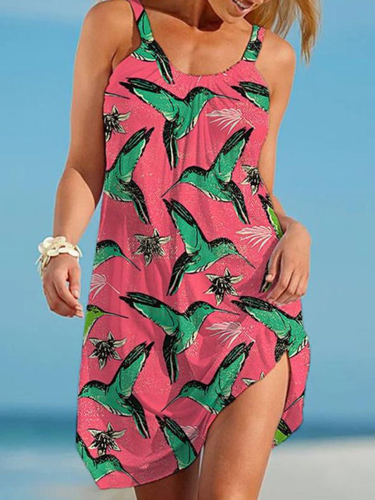 Resort Print Slip Dress