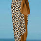 Fashion Leopard Colorblock Print Swimsuit Set