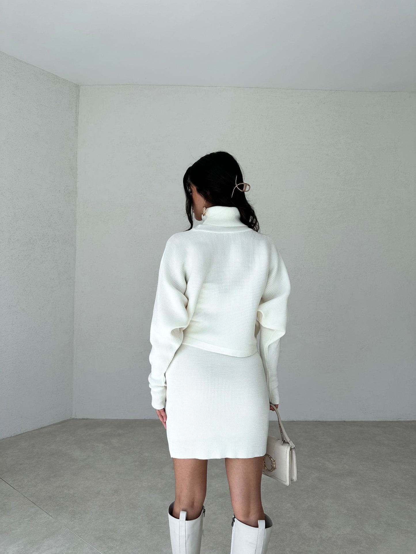 Turtleneck Skirt Set