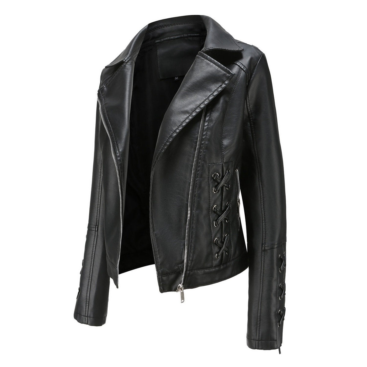 Women's Plush Leather Jacket