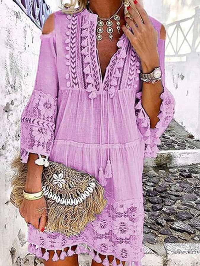 Bohemian Panel Lace Dress