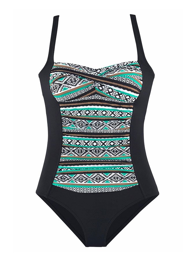 Ethnic Print Sexy One Piece Swimsuit
