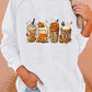Women&#039;s Halloween Pumpkin Print Sweatshirt