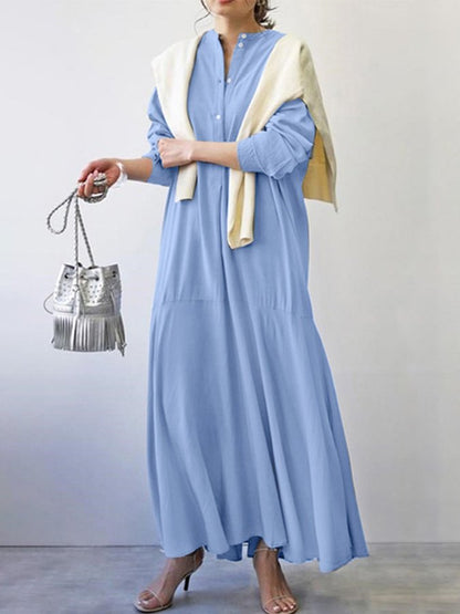 Loose Irregular Ruffle Dress