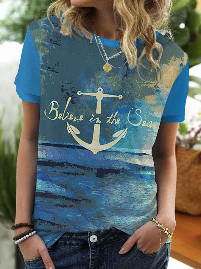 Casual Print T-Shirt