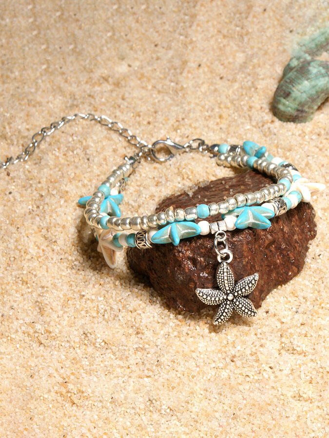 Turtle Turquoise Anklet