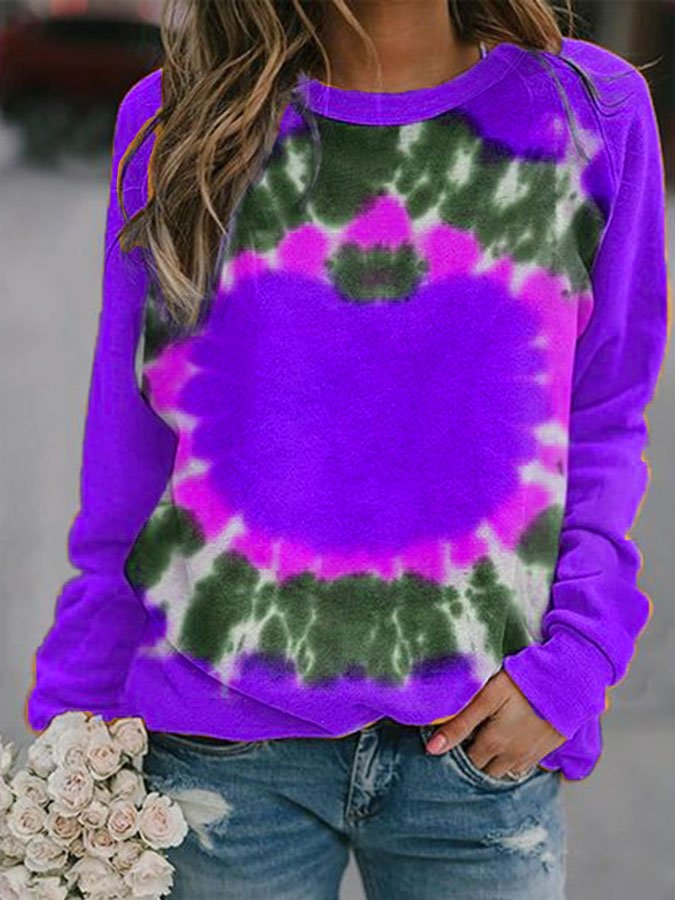 Women's Halloween Tie Dye Sweatshirt