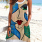 Portrait Print Dress
