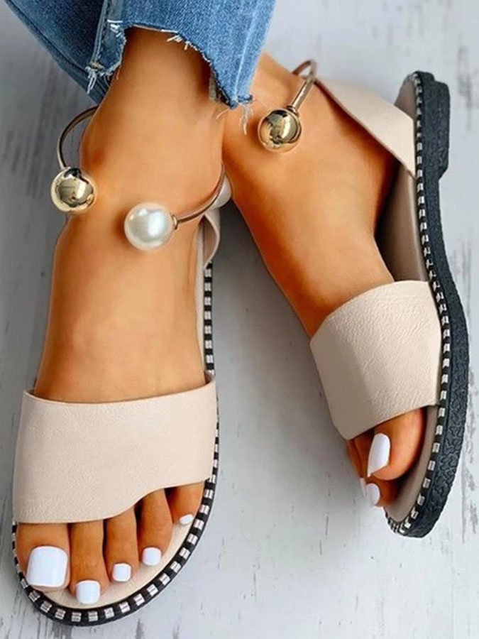 Casual Pearl Slippers