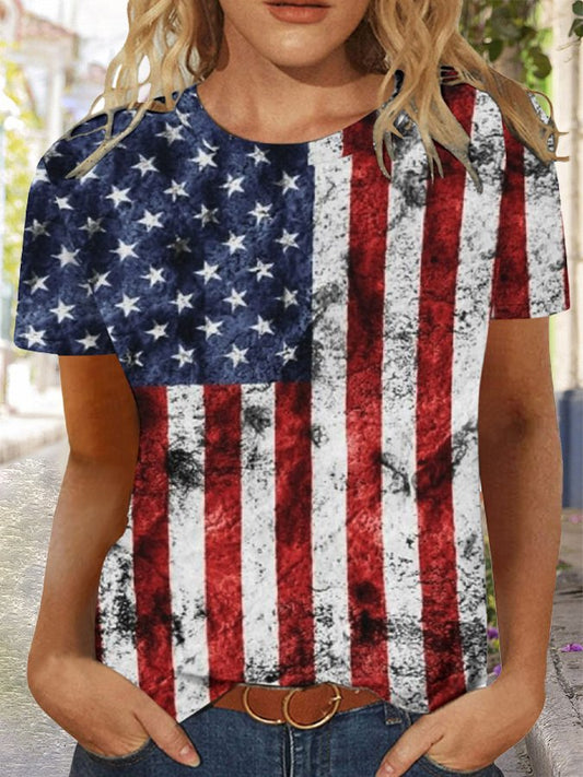 Women's Independence Day Printed T-shirt