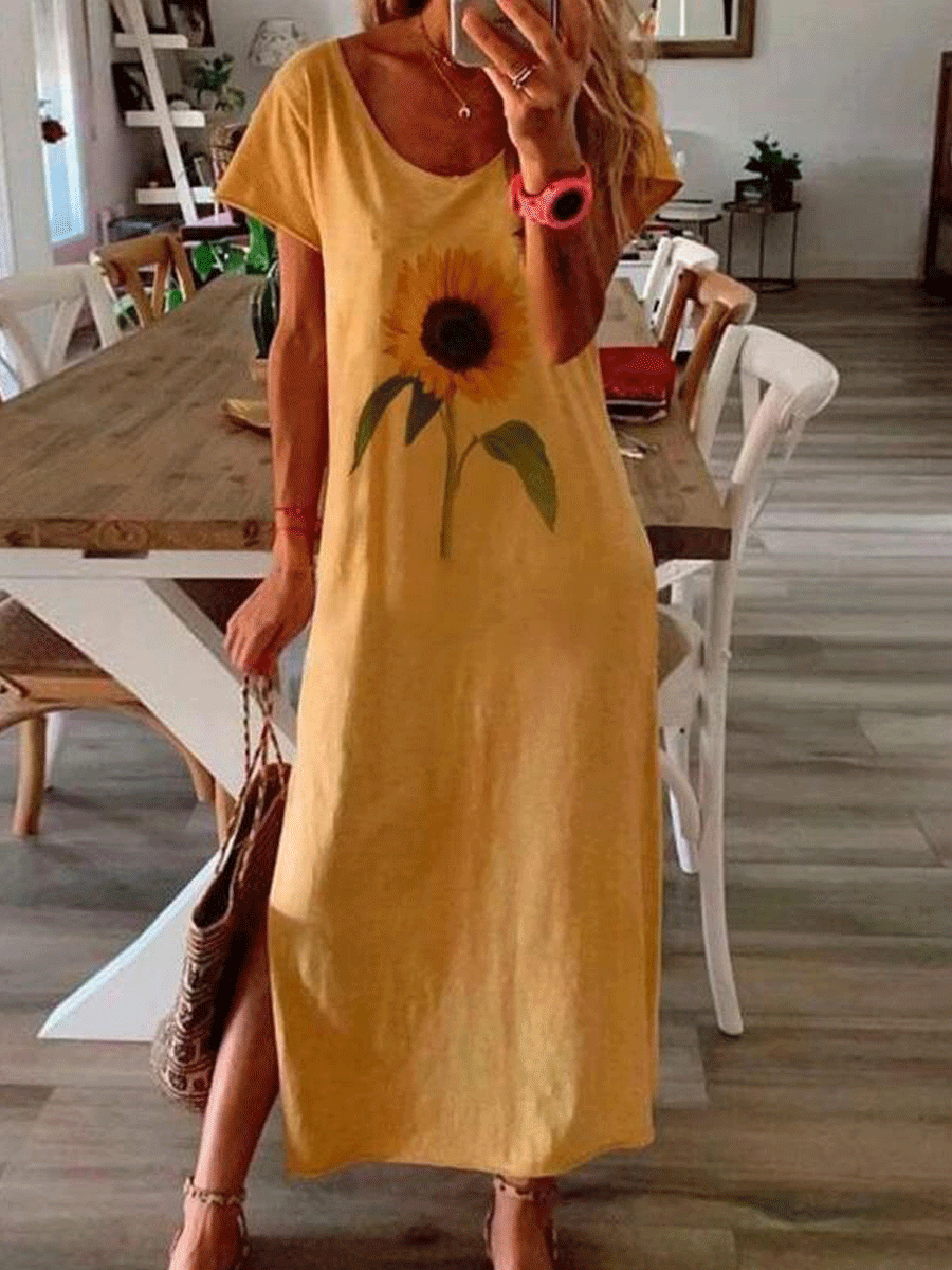 Sunflower Maxi Dress