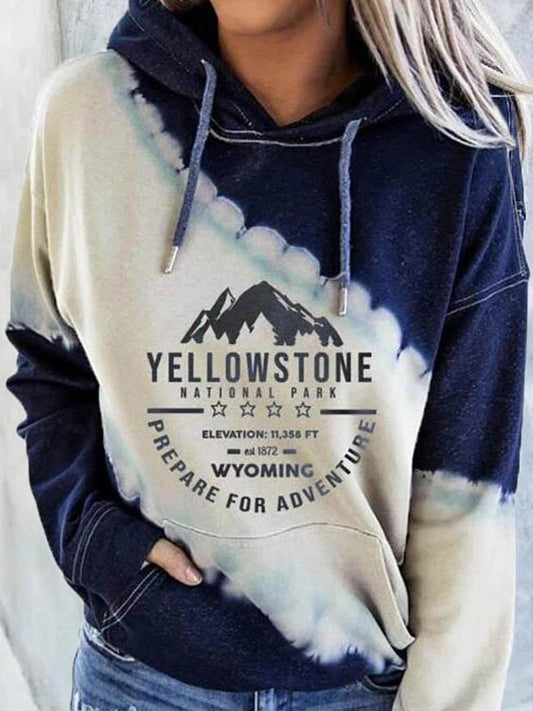 Women's Hooded Printed Casual Sweatshirt