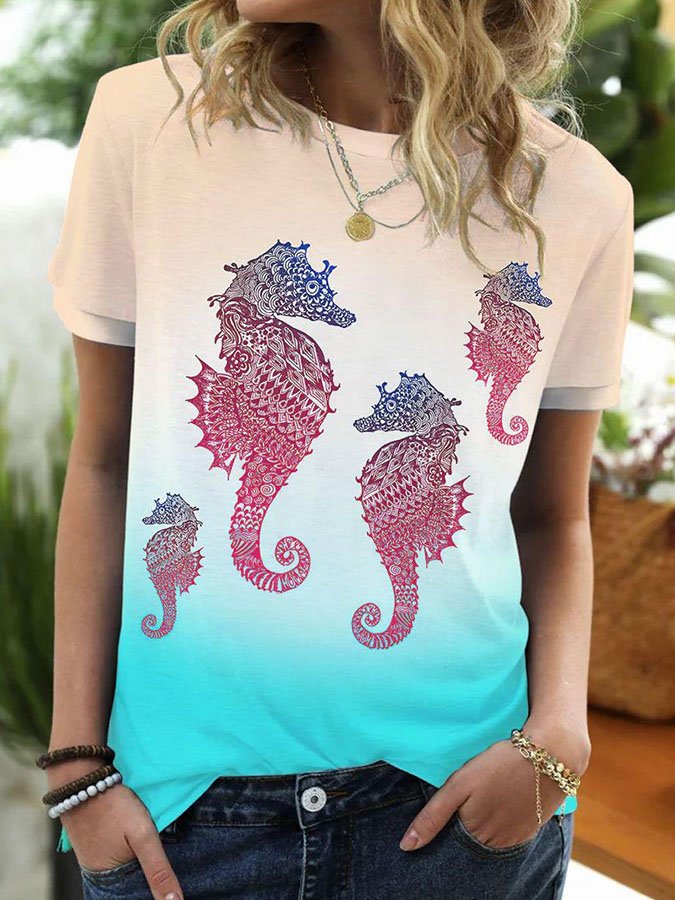 Casual Print T-Shirt