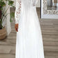 Casual Paneled Lace Long-Sleeved Dress