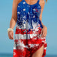 Flag Print Slip Dress