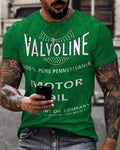 Men's Oil Retro Biker Casual T-Shirt