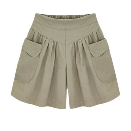 Hot SaleWomen Beach Casual Hot Shorts with Elastic Waistband
