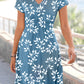 Leaf V Neck Elegant Dresses