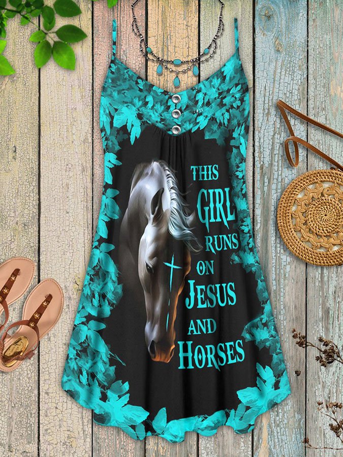 Horse Print Dress