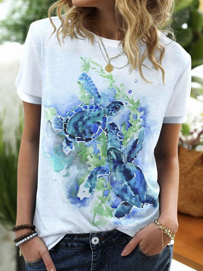 Casual Print T-Shirt