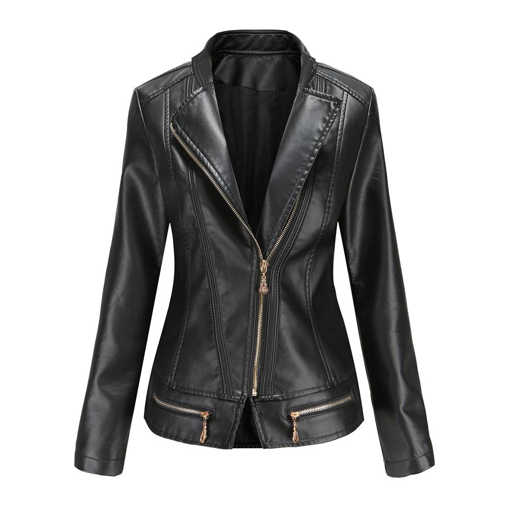 Women's Plush Leather Jacket