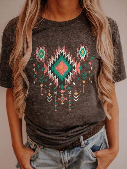 Western Print T-Shirt