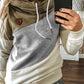 Farbblock Lässige Sweatshirts mit Kapuze
