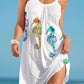 Mermaid Print Beach Dress