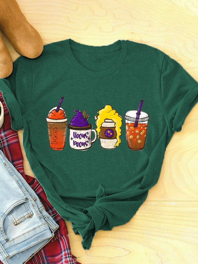 Women's Halloween Crew Neck T-Shirt