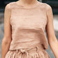 Ladies Cotton Linen Sleeveless Simple Shirt