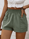 Women's Solid Color Casual Short Shorts