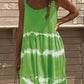 Tie-dye Sling Solid Color Dress