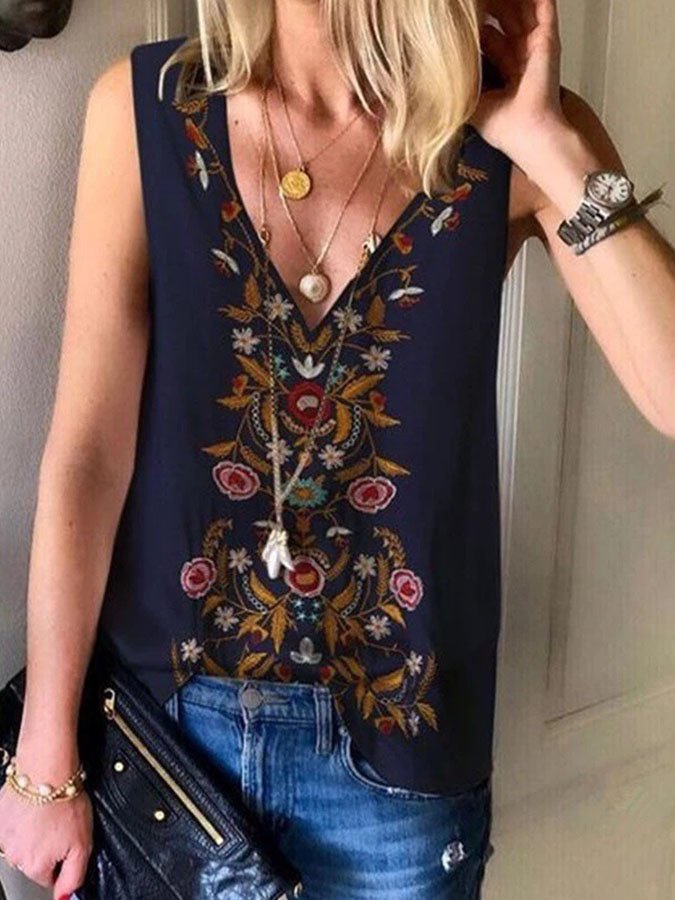 Western Geometric Print Vest