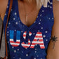 Vintage Pentagram Print Tank Top