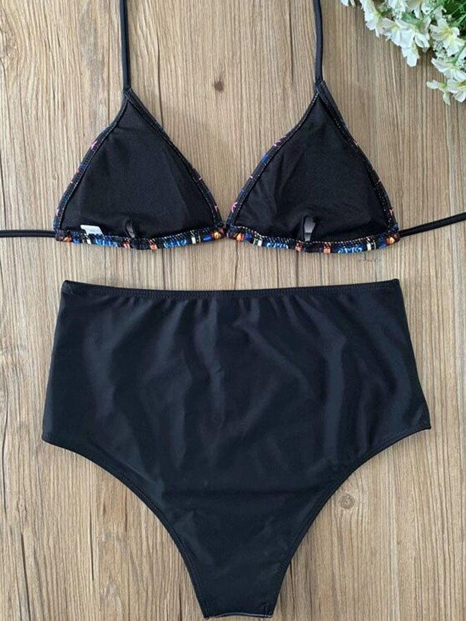 Sexy High Waist Split Bikini