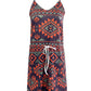 Vintage Print Slip Dress