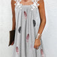 Women's Sleeveless Printed A-Line Dress