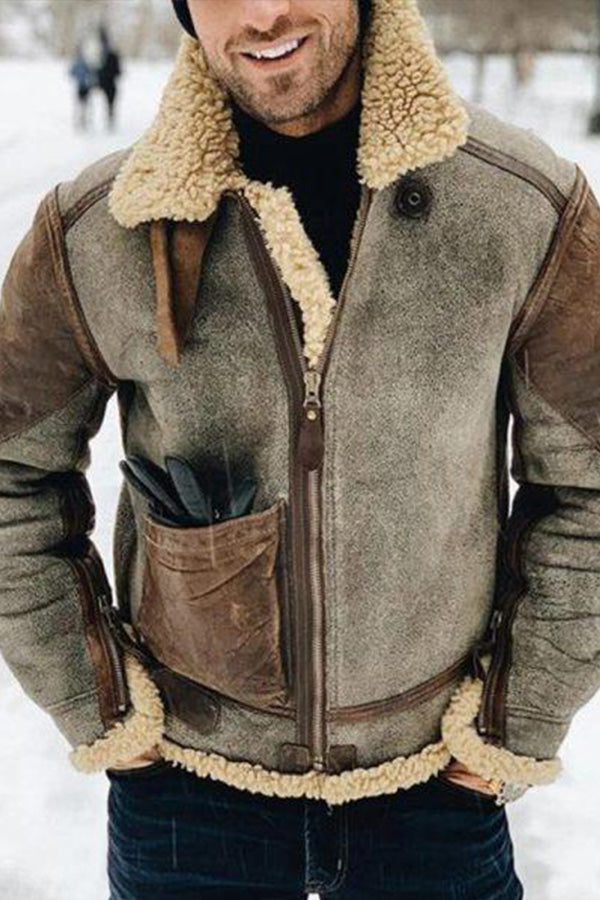 Genuine Leather Shearling Jacket