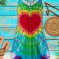 Heart Tie-Dye Dress